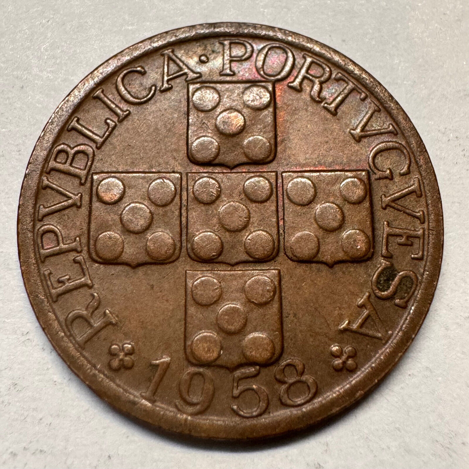 1958 Portugal 20 Centavos - Beautiful Coin - #A-062