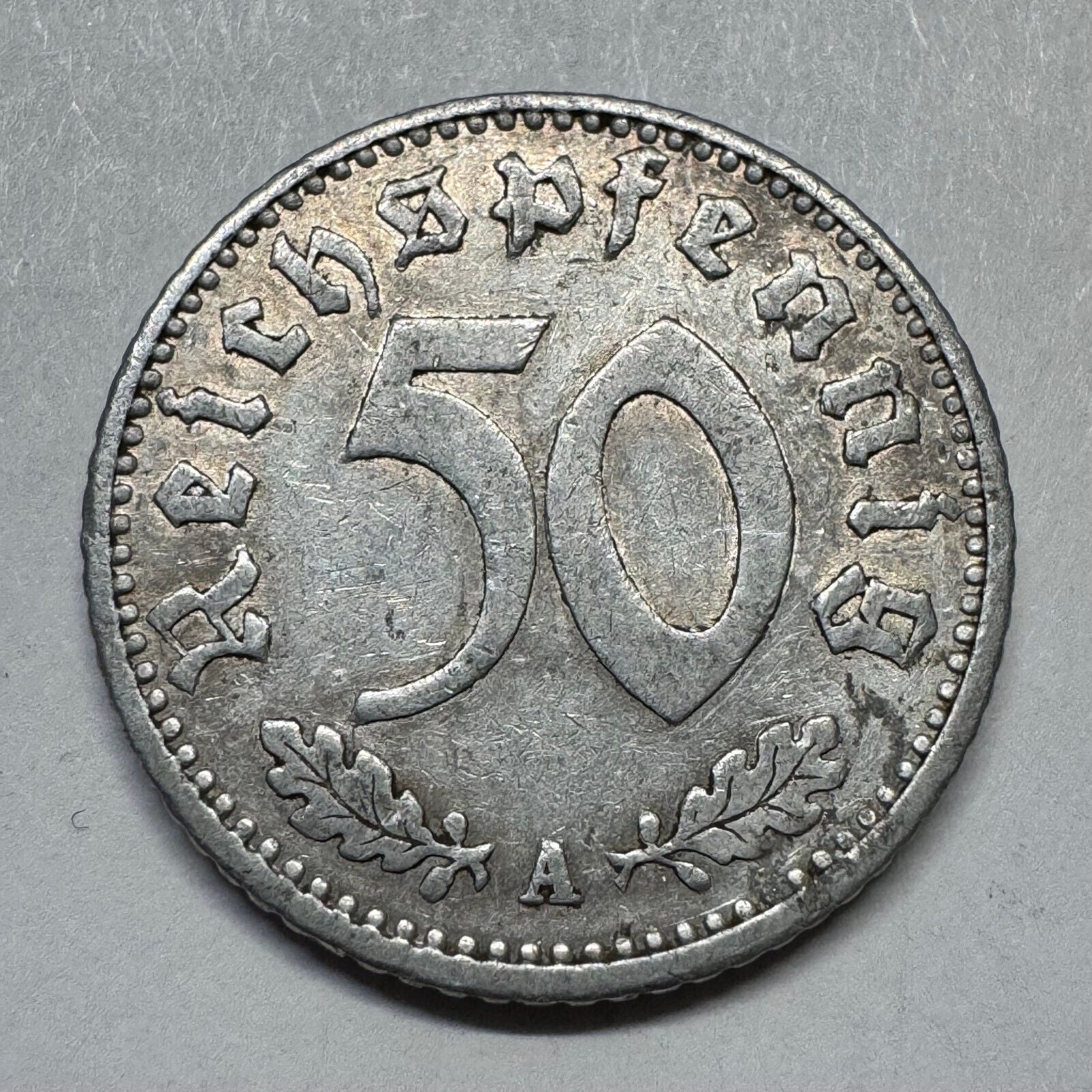1935 Germany 50 Reichspfennig - A - Beautiful Coin - #A-069