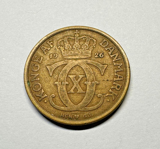 1926 Denmark 1 Krone - Rare Condition - Beautiful Coin - #A-001