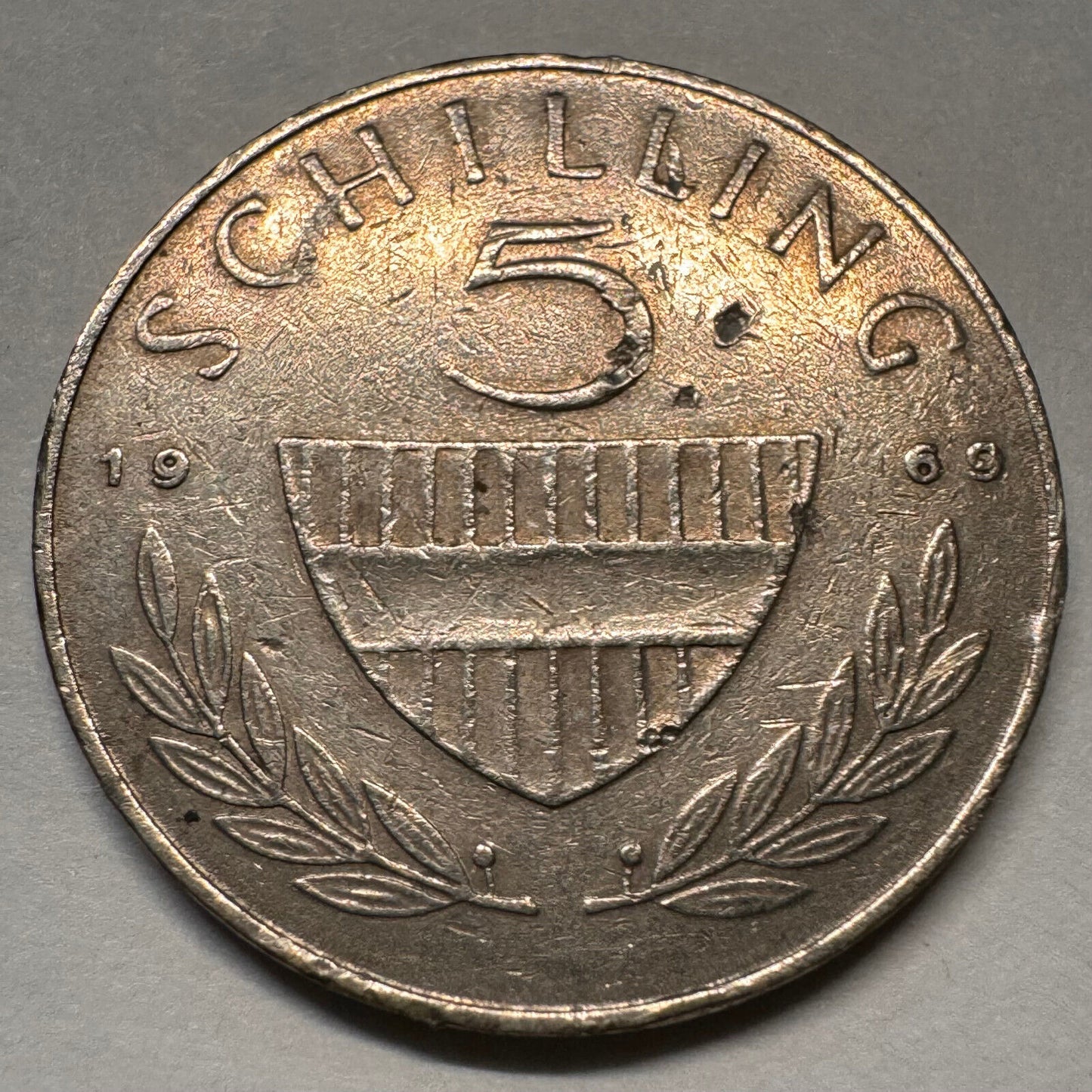 1969 Austria 5 Schilling - Beautiful Coin - #A-060