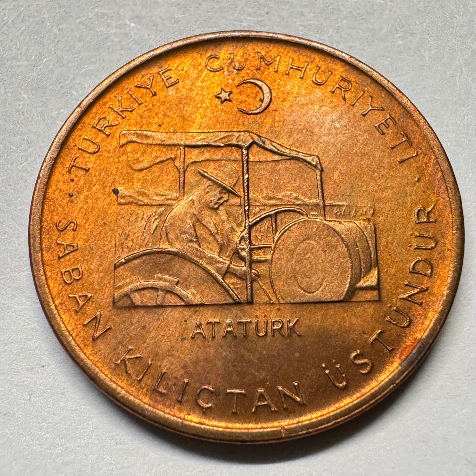 1971 Turkey 10 Kurus - Beautiful Coin - #A-017