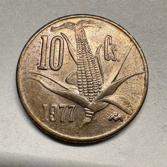 1977 Mexico 10 Centavos - Beautiful Coin - #A-029