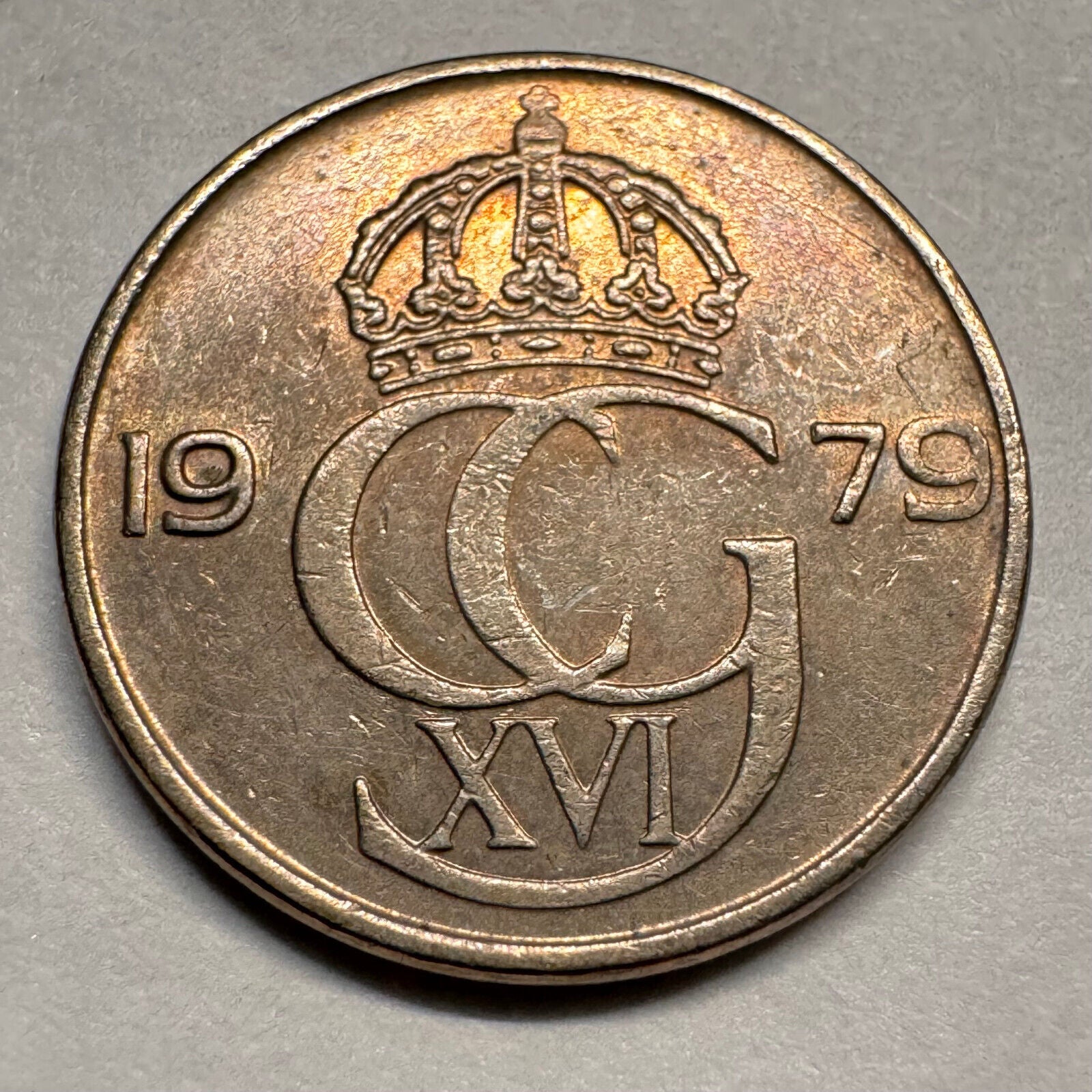 1979 Sweden 25 Ore - Beautiful Coin - #A-026