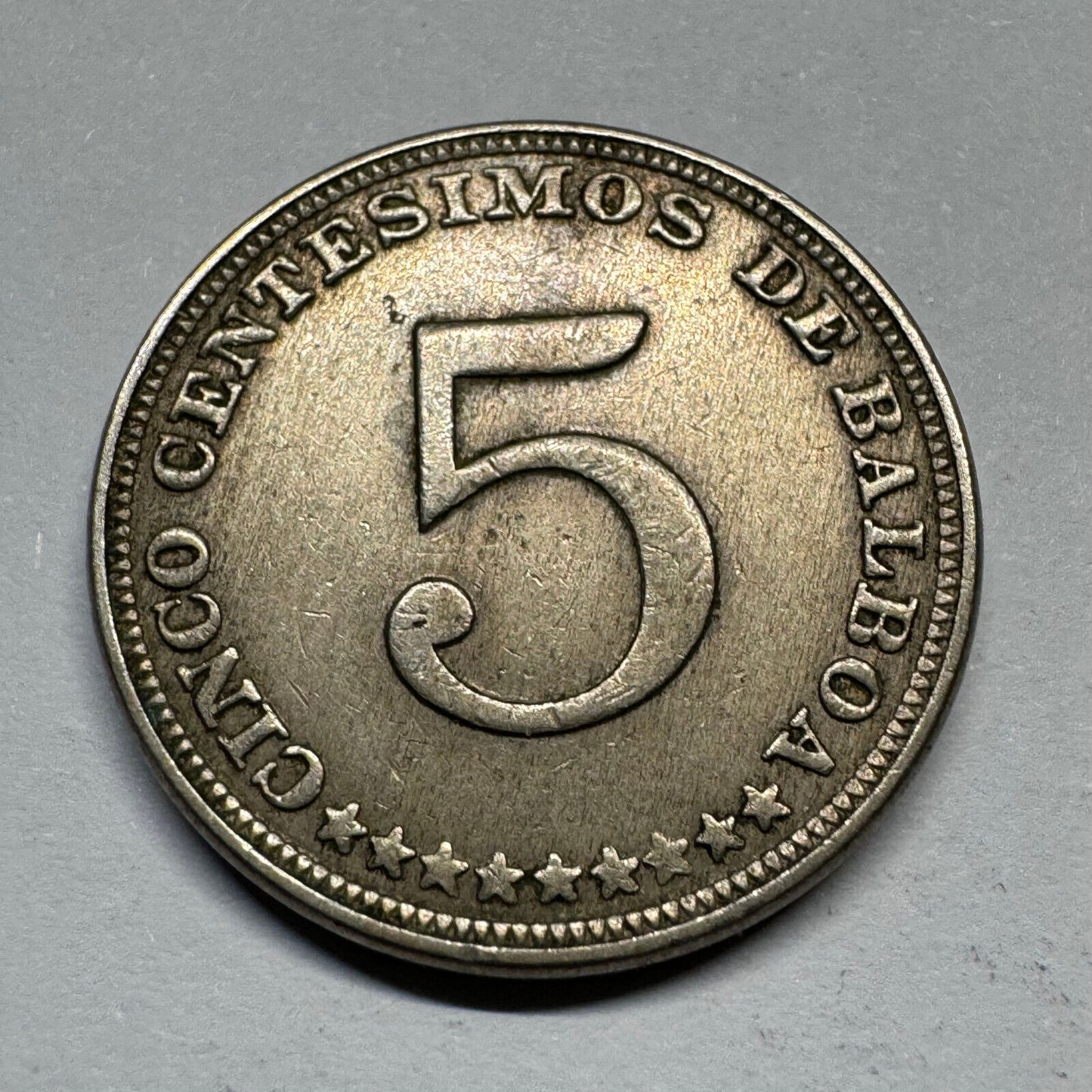 1932 Panama 5 Centesimos - Beautiful Coin - #A-011