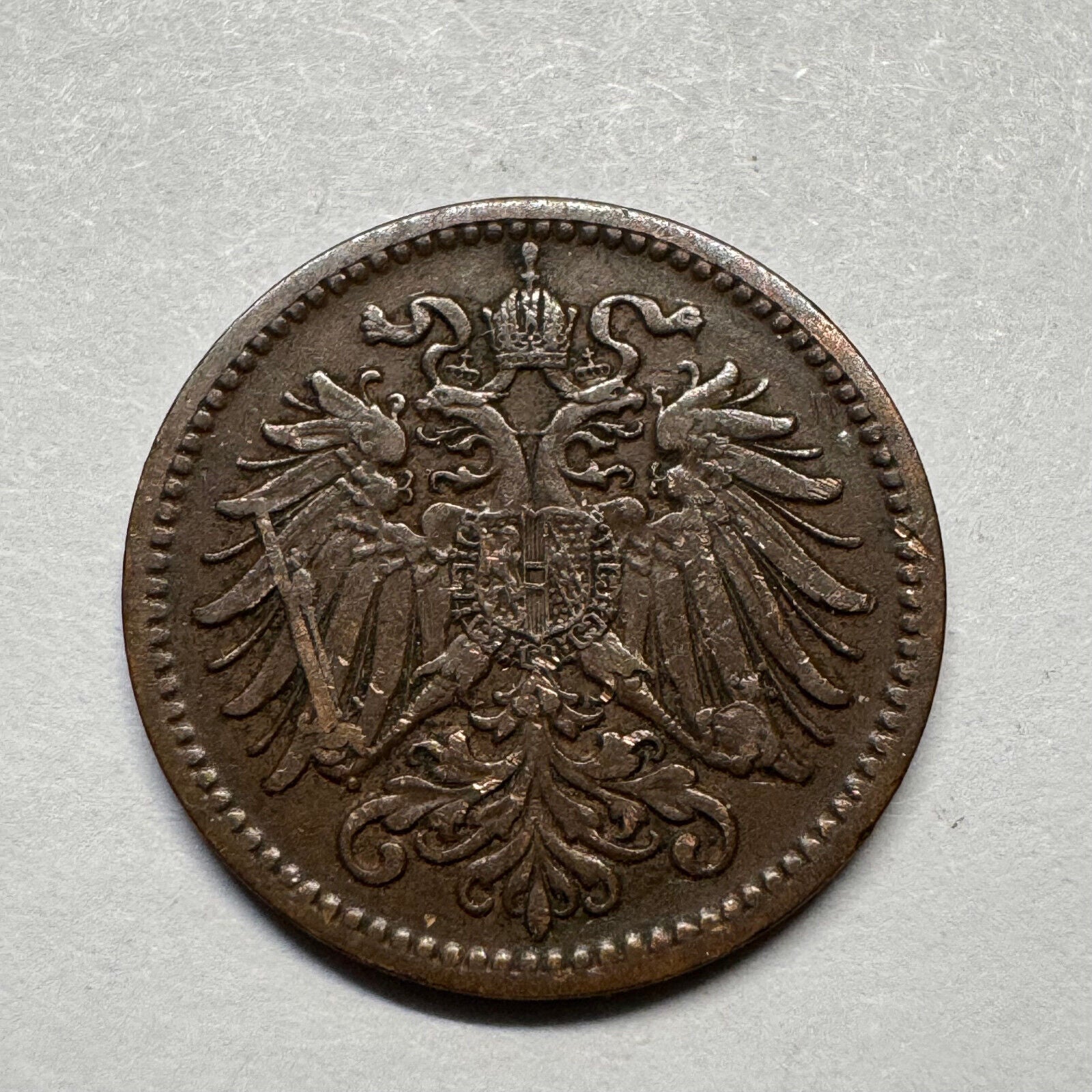 1912 Austria 1 Heller - Beautiful Coin - #B-019