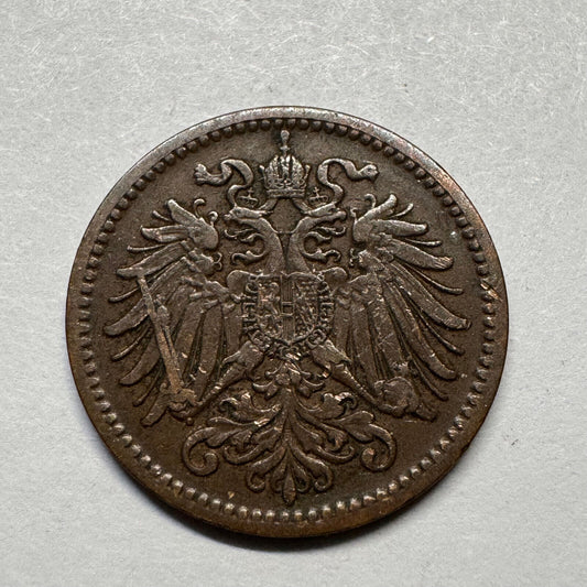 1912 Austria 1 Heller - Beautiful Coin - #B-019