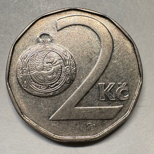 1993 Czech Republic 2 Koruny - Beautiful Coin - #A-057