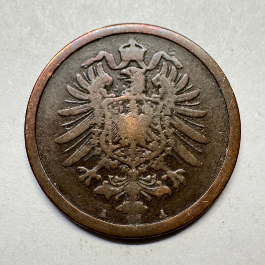 1875 Germany 2 Pfennig - Beautiful Coin - #A-089