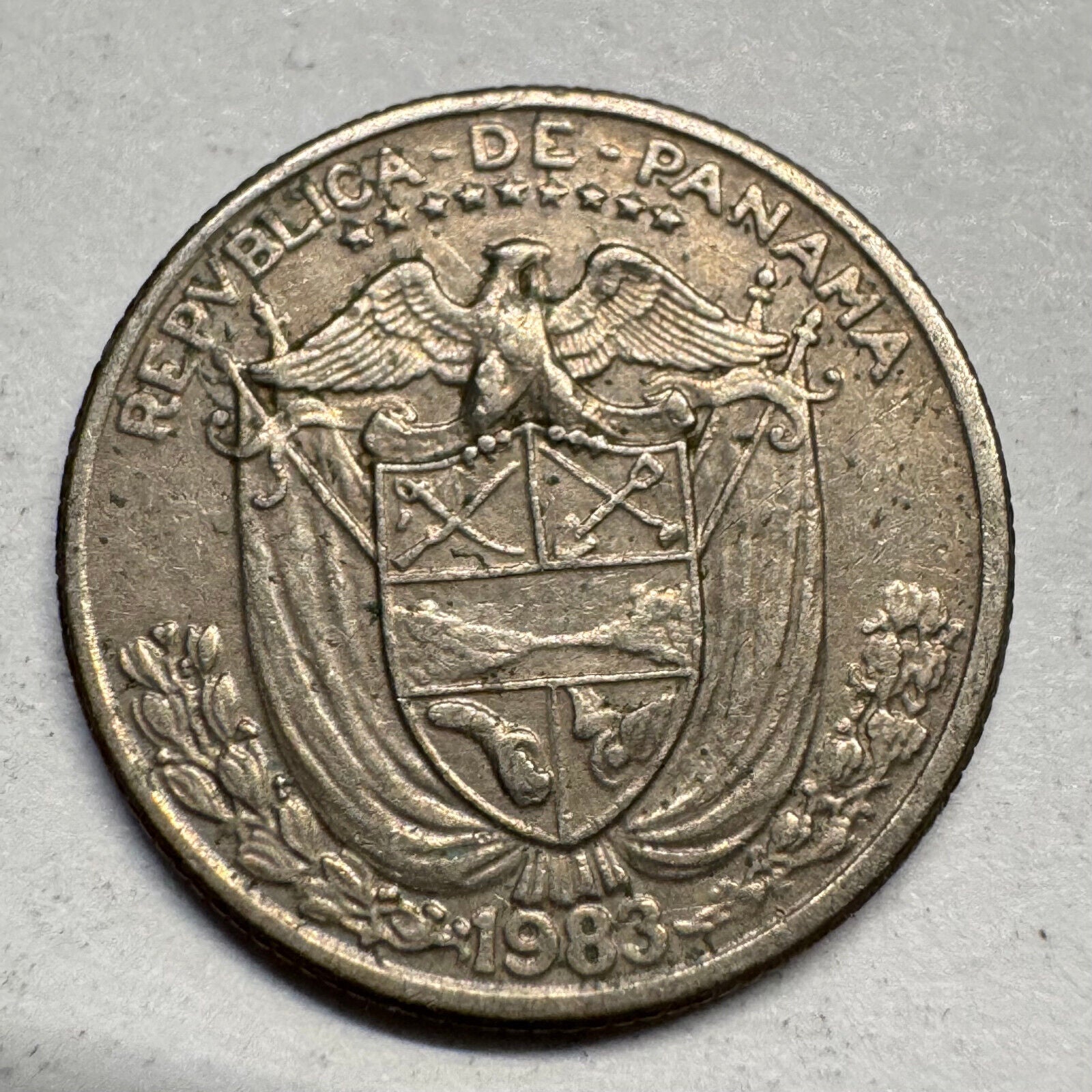 1983 Panama 1/10 Balboa - Beautiful Coin - #A-076