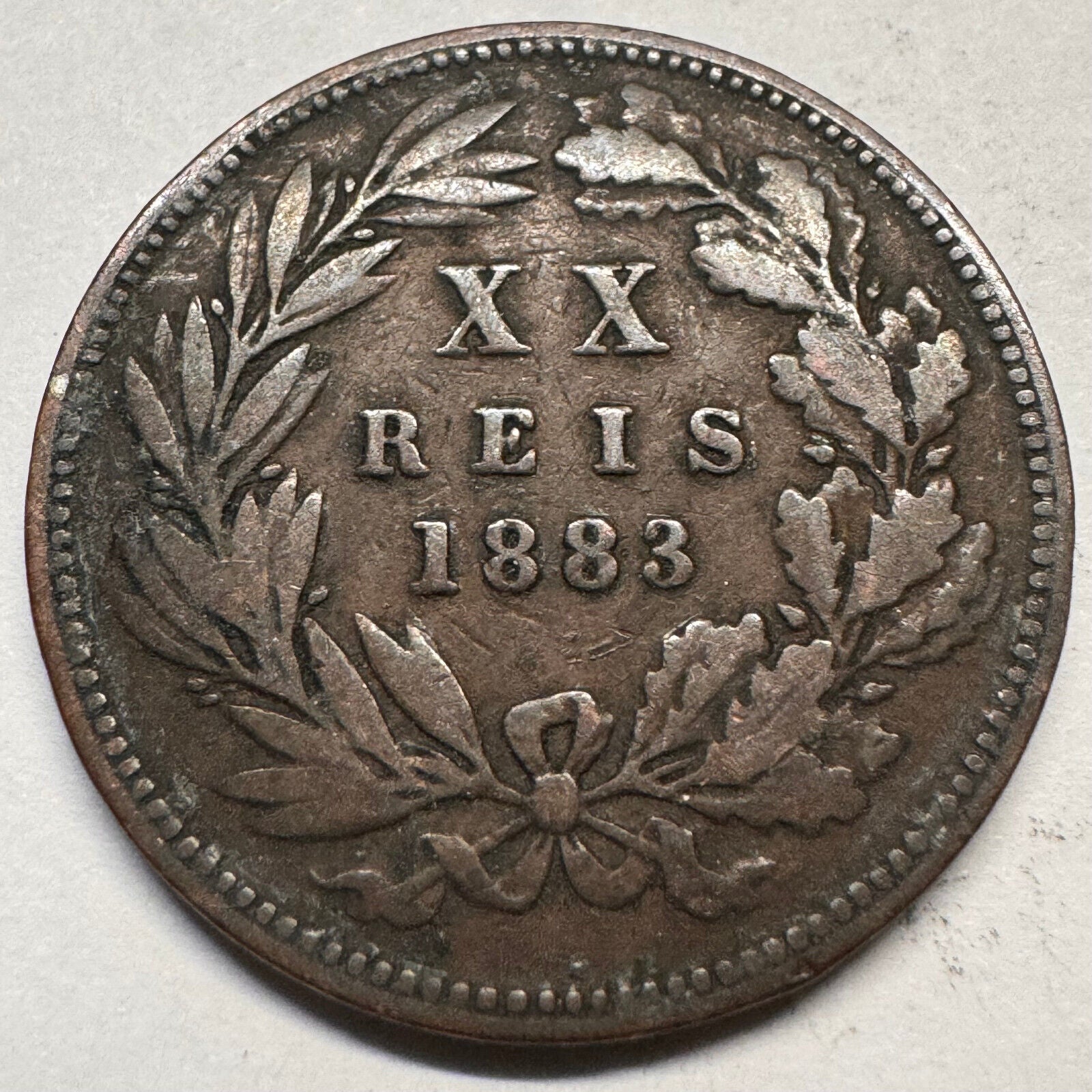 1883 Portugal 20 Reis - Beautiful Coin - #A-059