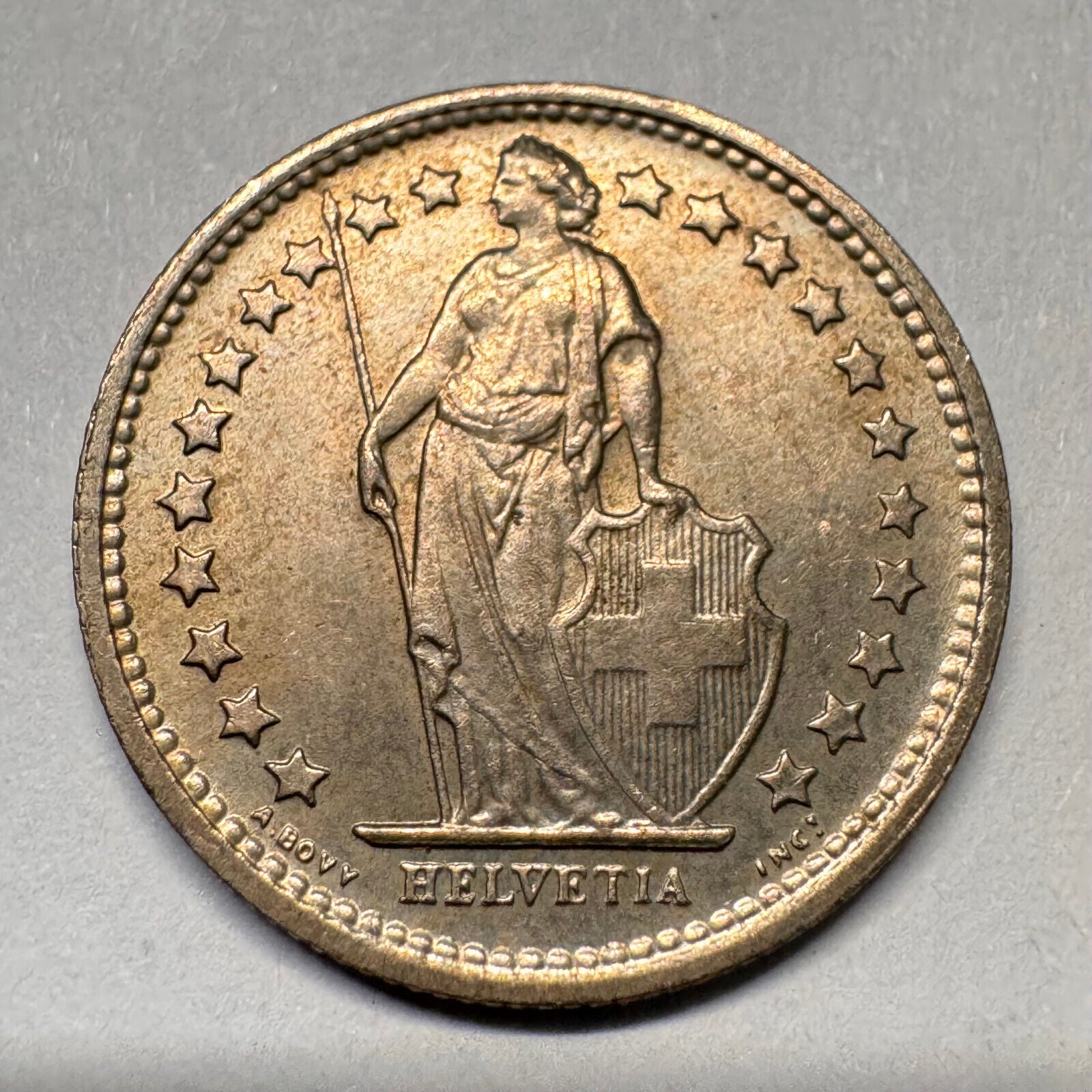 1970 Switzerland 1/2 Franc - Beautiful Coin - #A-061