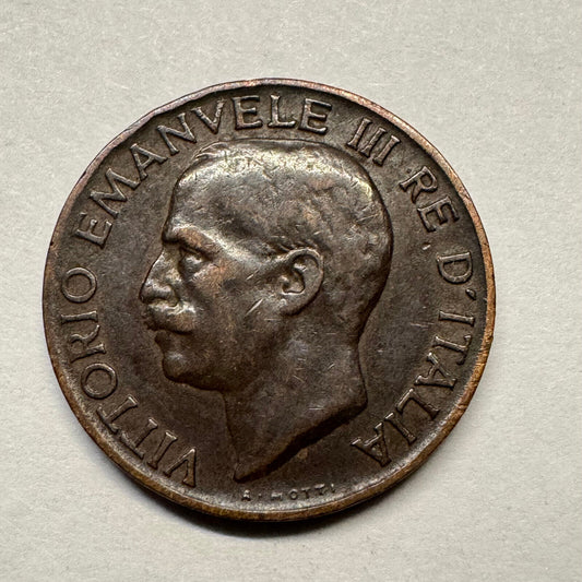 1929 Italy 5 Centesimi - Beautiful Coin - #B-001