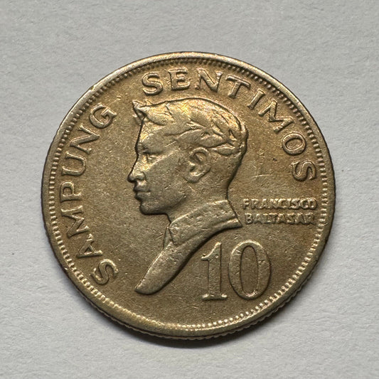 1968 Philippines 10 Sentimos - Beautiful Coin - #B-058