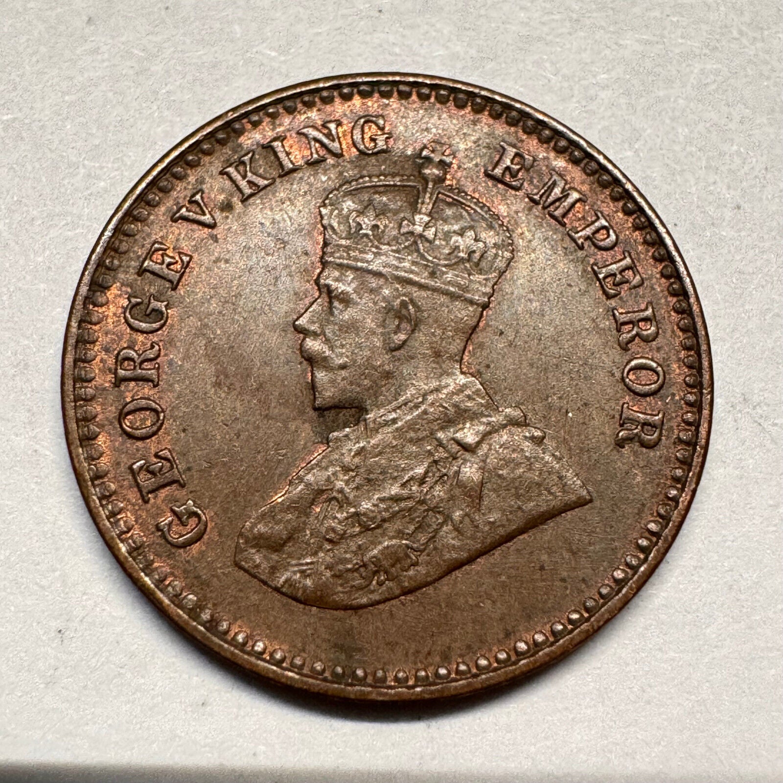 1936 India 1/12 Anna - Rare Condition - Beautiful Coin - #A-018