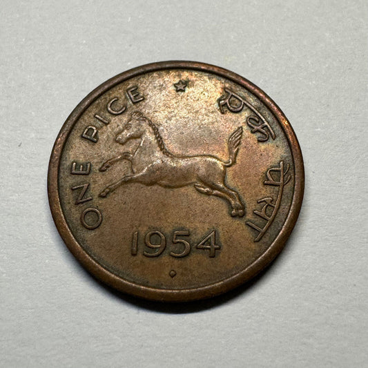 1954 India 1 Pice - Beautiful Coin - #A-002
