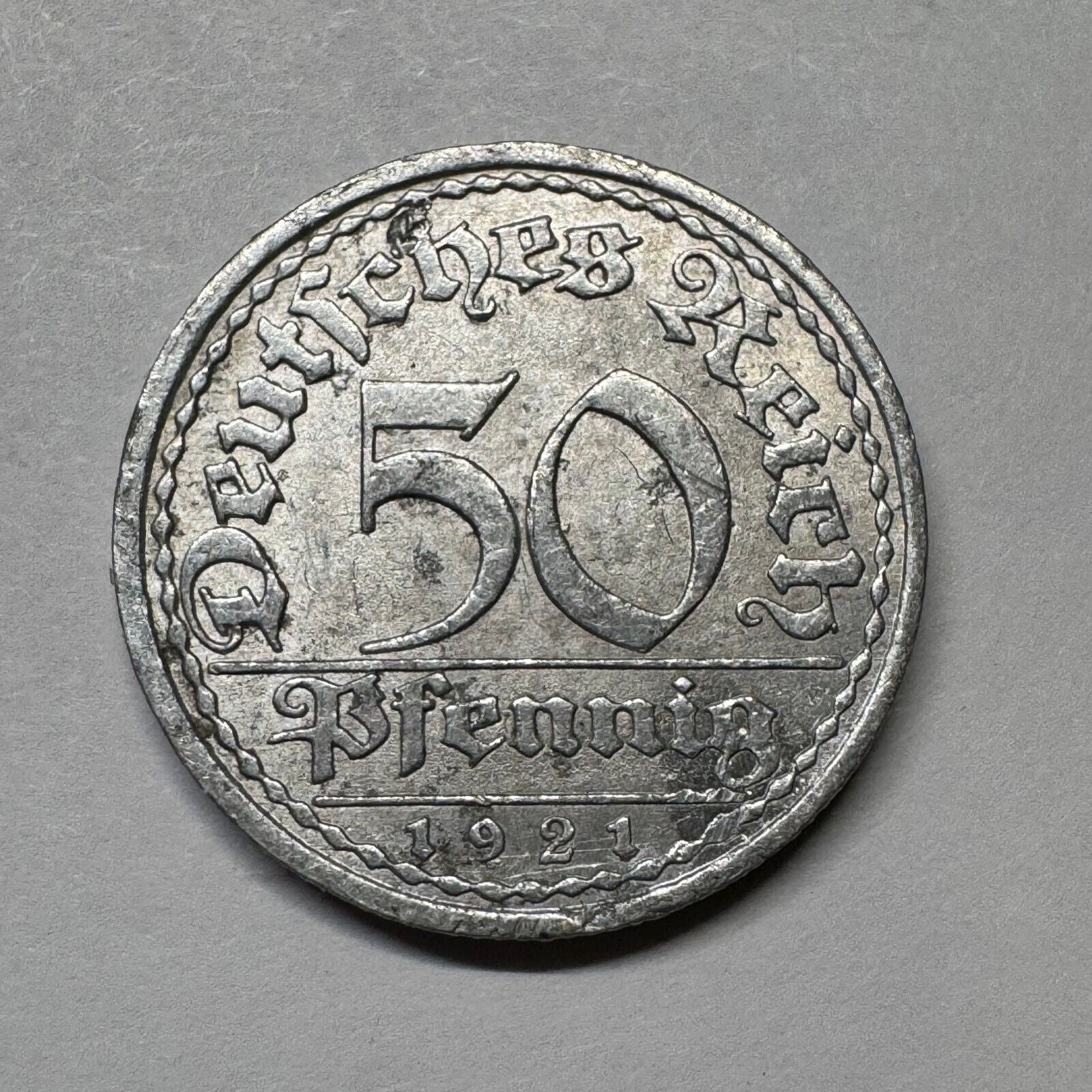 1921 Germany 50 Pfennig - Beautiful Coin - #A-100