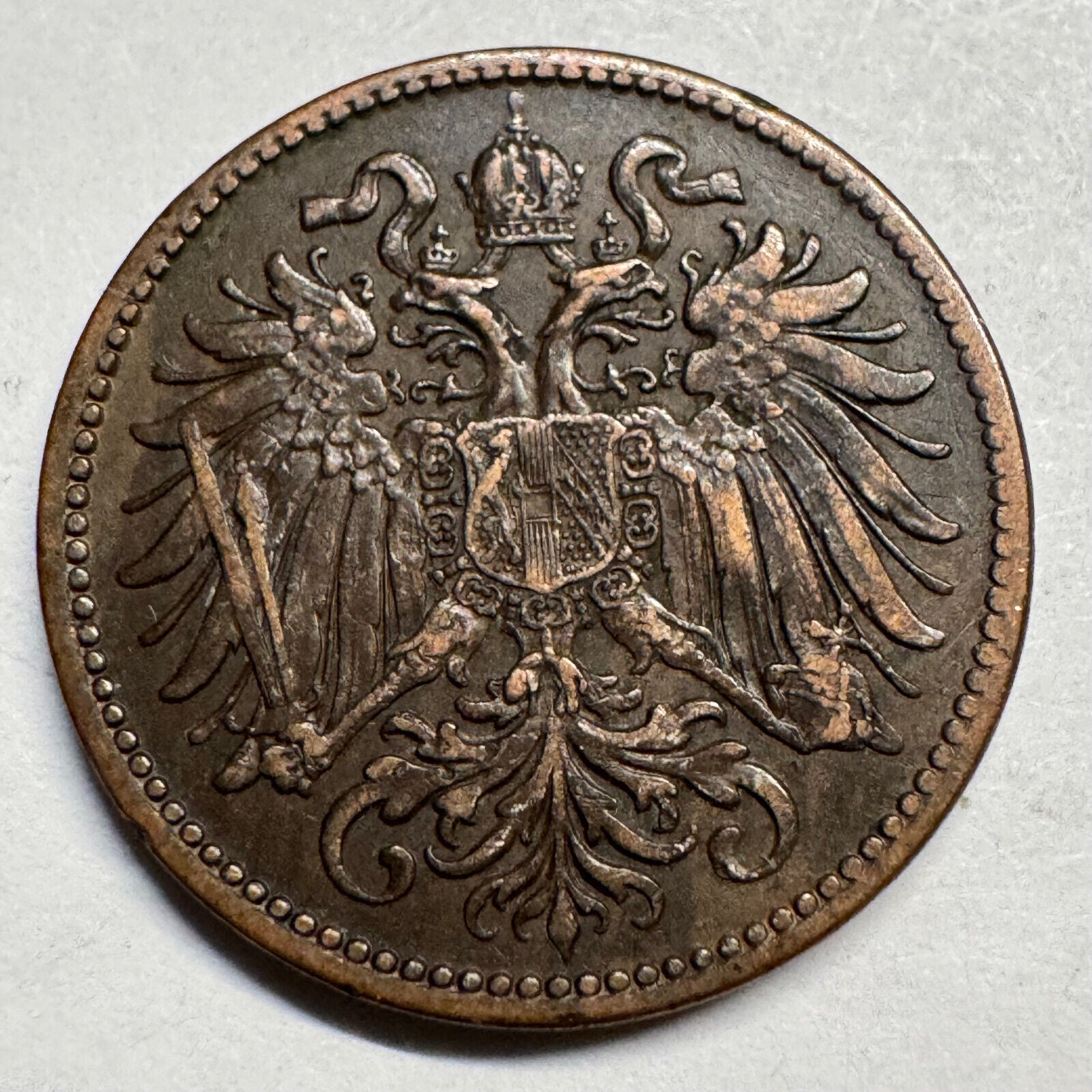 1899 Austria 2 Heller - Beautiful Coin - #A-081