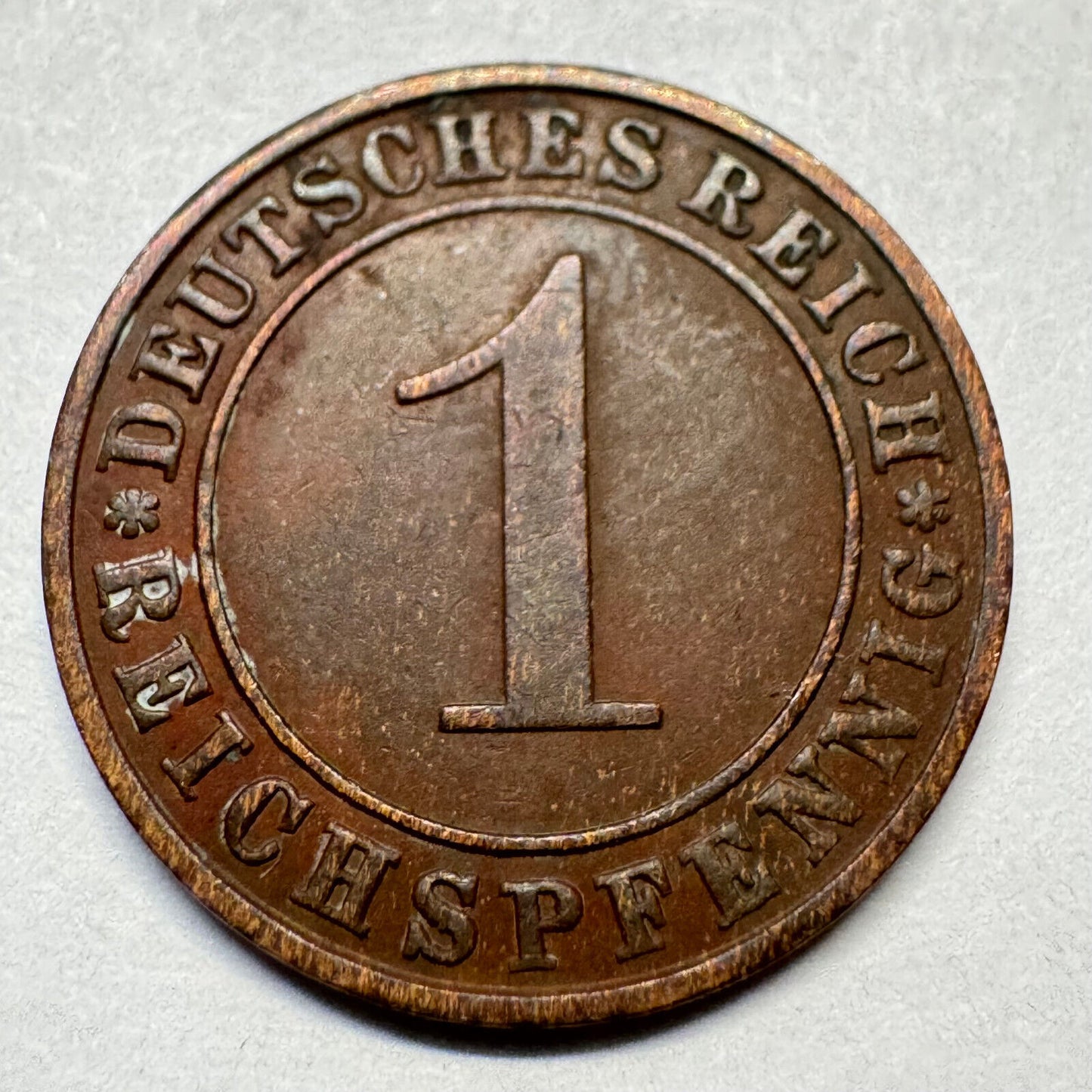1936 Germany 1 Reichspfennig - Beautiful Coin - #A-089