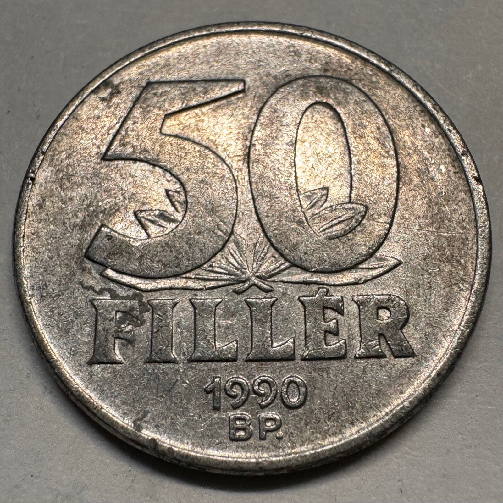1990 Hungary 50 Filler - Beautiful Coin - #A-060