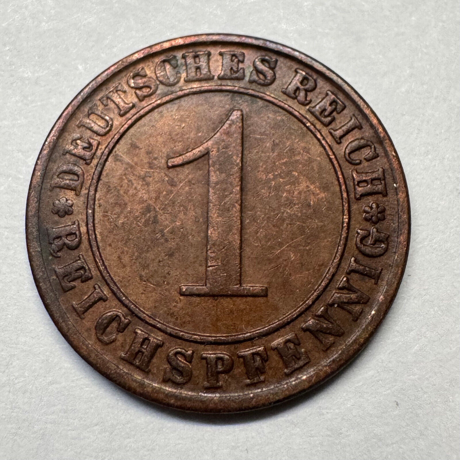 1936 Germany 1 Reichspfennig - Beautiful Coin - #A-093