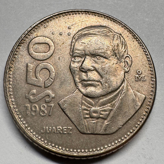 1987 Mexico 50 Pesos - Beautiful Coin - #A-064
