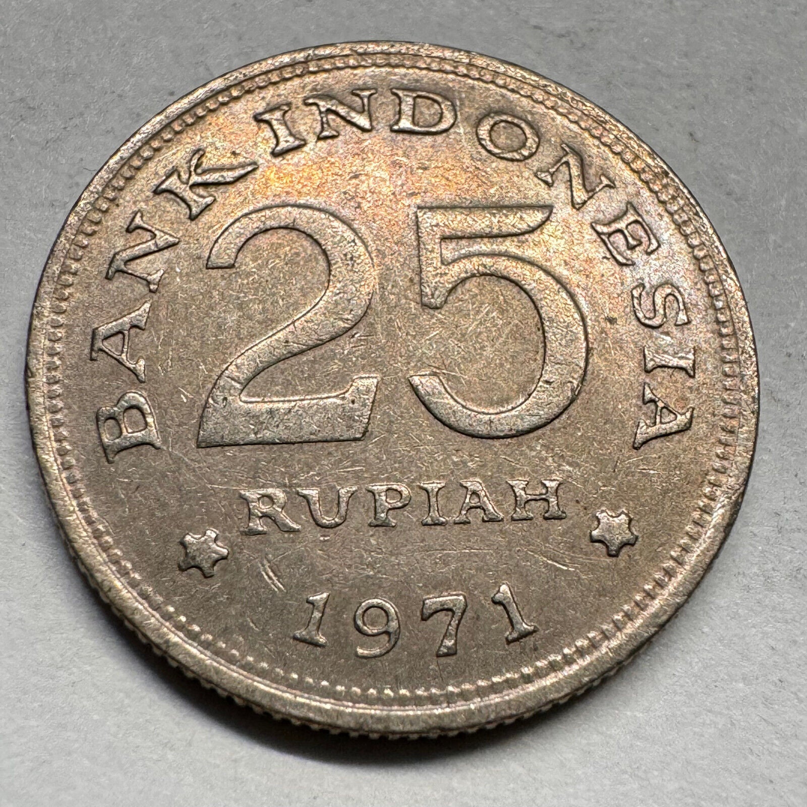 1971 Indonesia 25 Rupiah - Beautiful Coin - #A-032