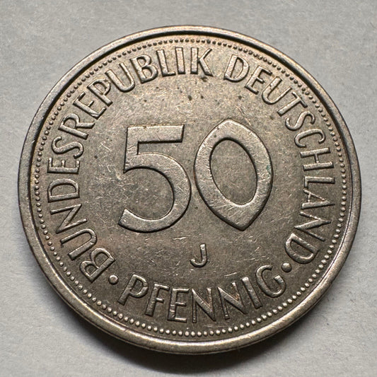 1978 Germany 50 Pfennig - J - Beautiful Coin - #A-055