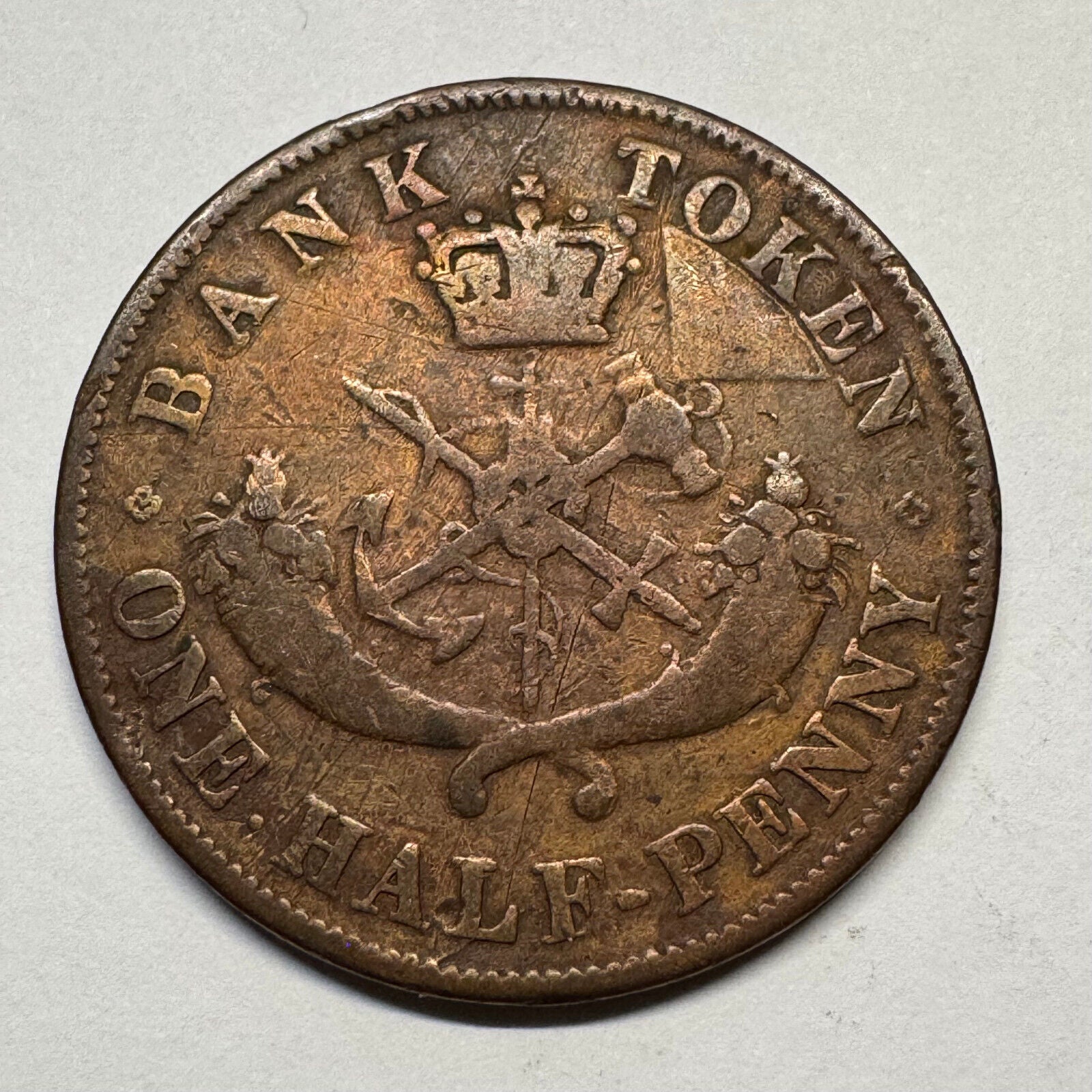 1852 Upper Canada 1/2 Penny - Beautiful Coin - #B-038