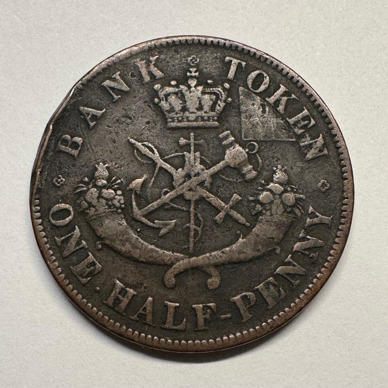 1852 Upper Canada 1/2 Penny - Beautiful Coin - #B-039