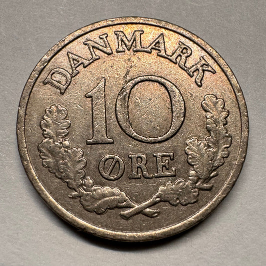 1961 Denmark 10 Ore - Beautiful Coin - #A-034