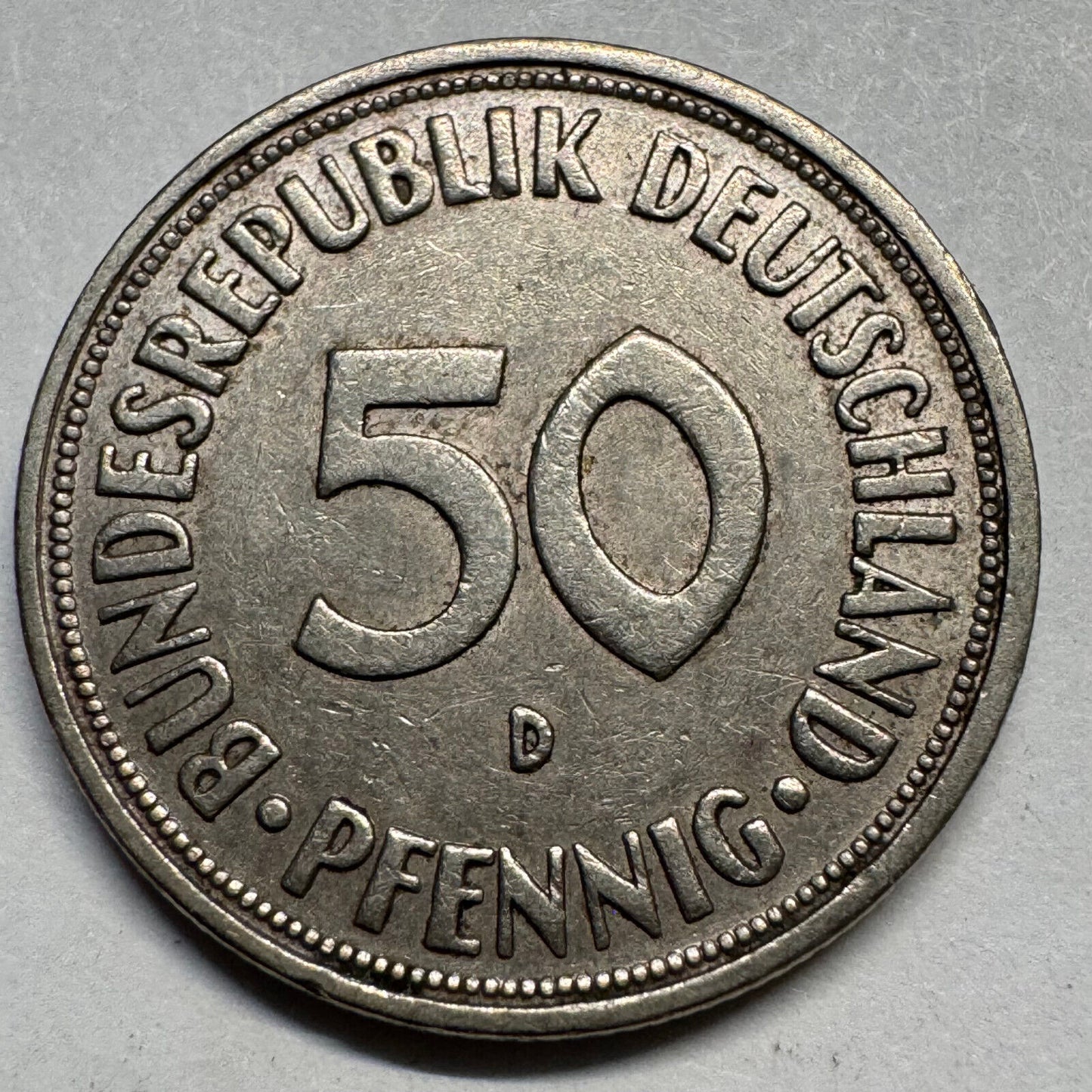 1950 Germany 50 Pfennig - Beautiful Coin - #A-079
