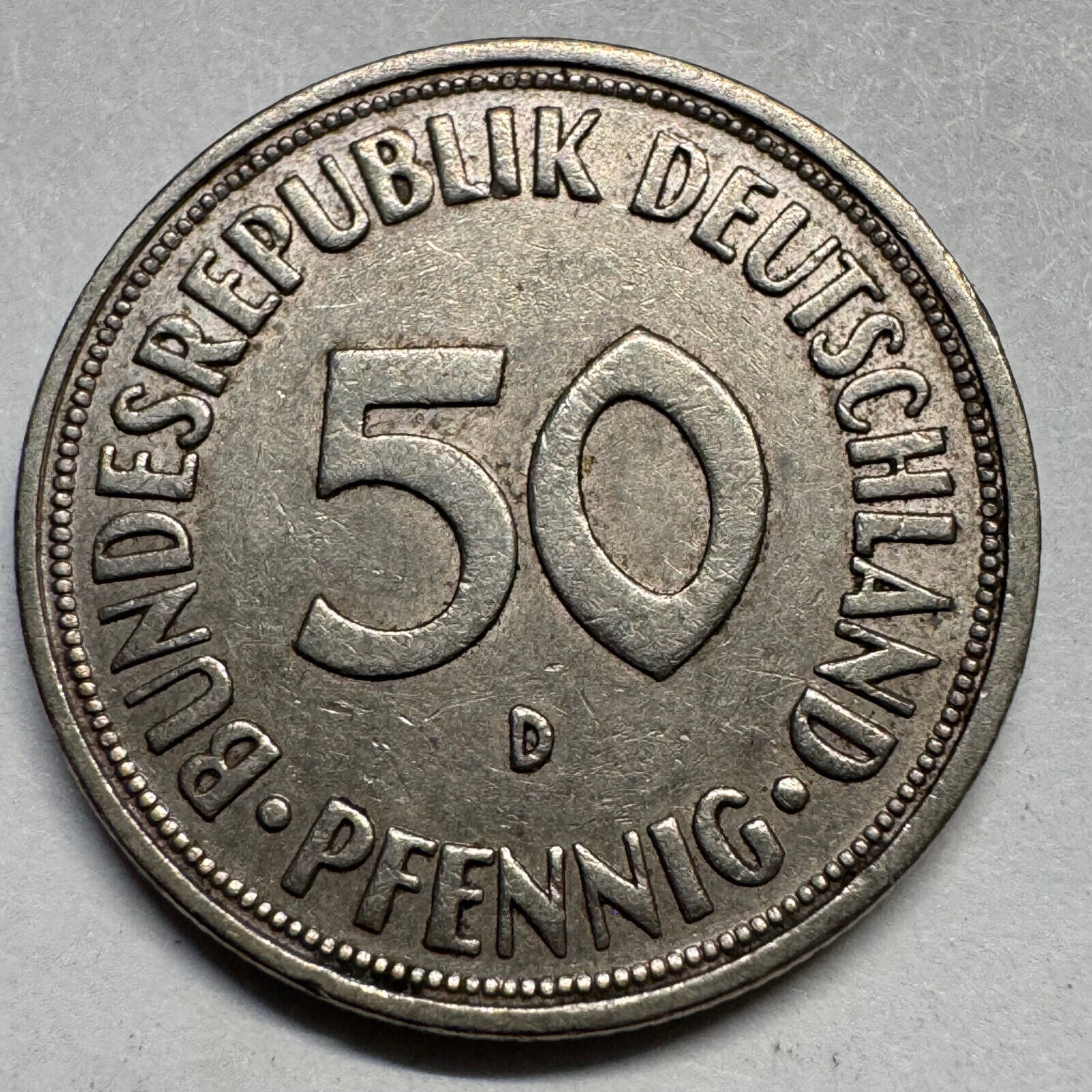 1950 Germany 50 Pfennig - Beautiful Coin - #A-079