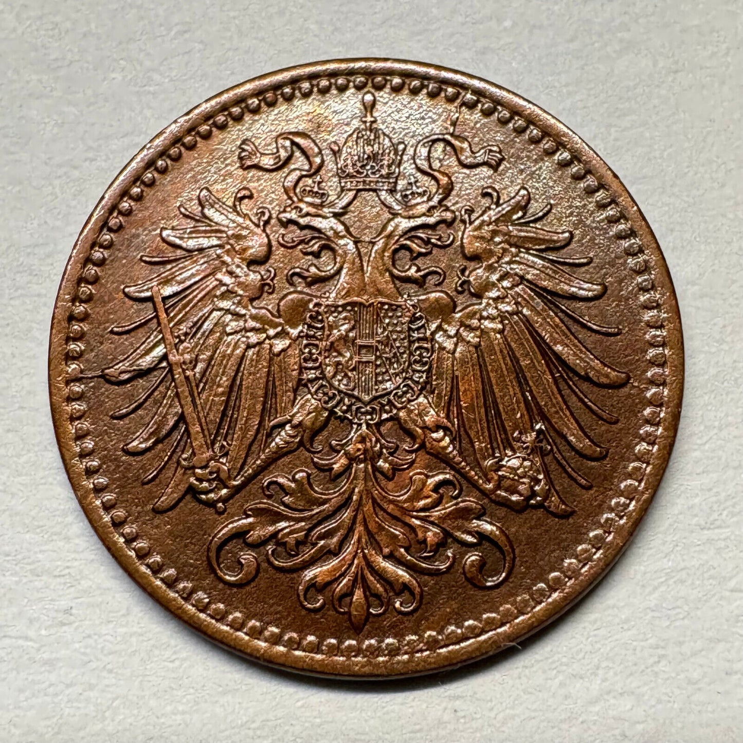 1912 Austria 1 Heller - Beautiful Coin - #B-048