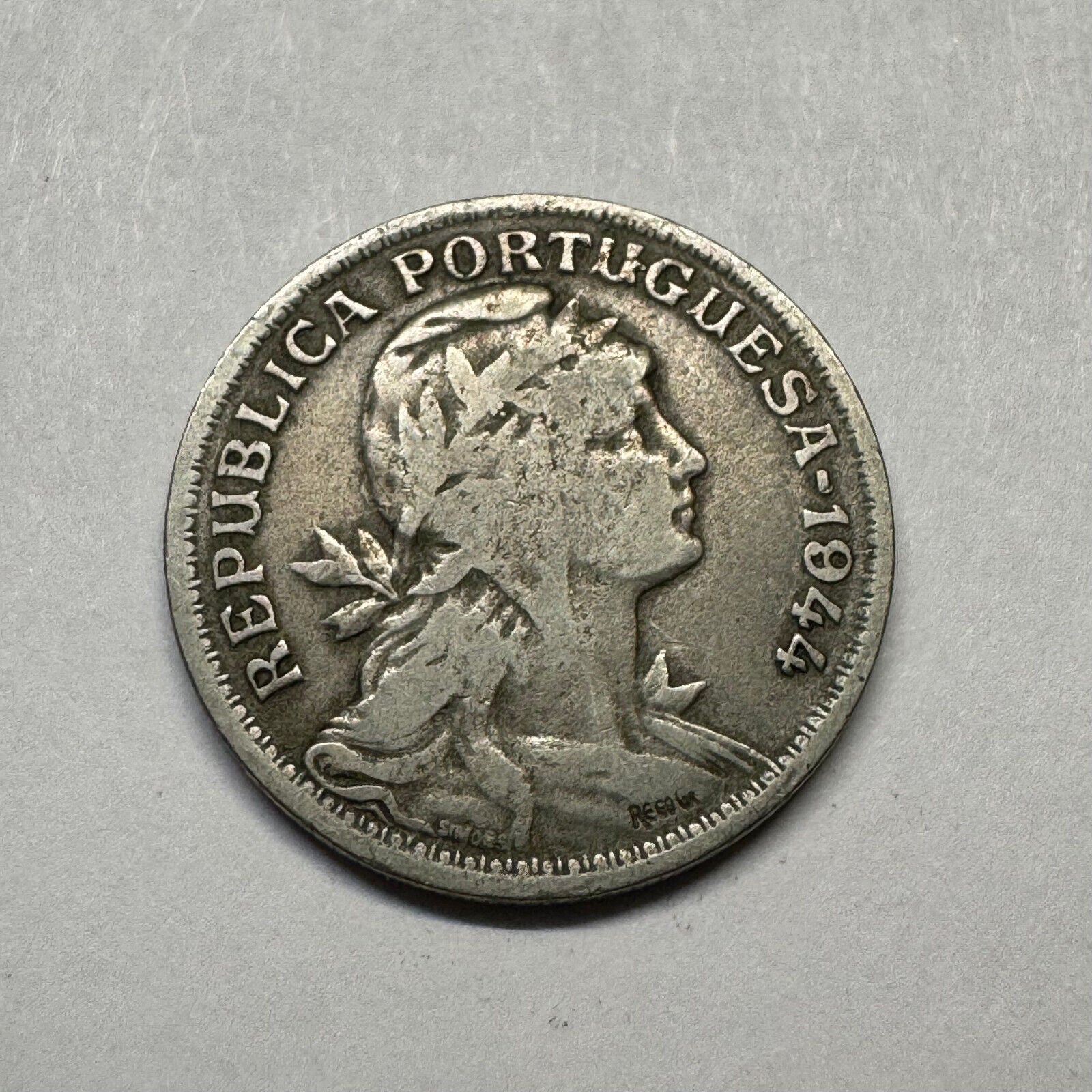 1944 Portugal 50 Centavos - Beautiful Coin - #B-004