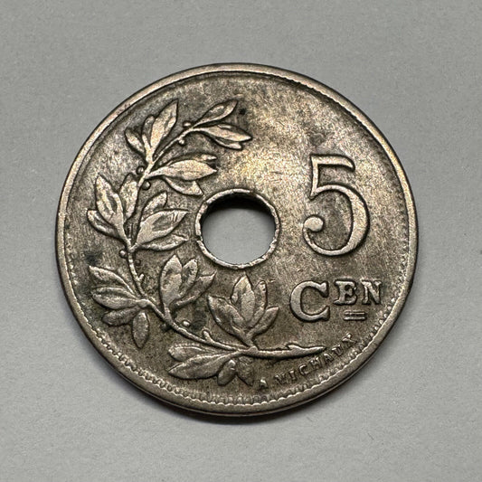 1920 Belgium 5 Centimes - Beautiful Coin - #B-055