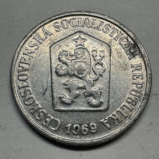 1969 Czechoslovakia 10 Haleru - Beautiful Coin - #A-009