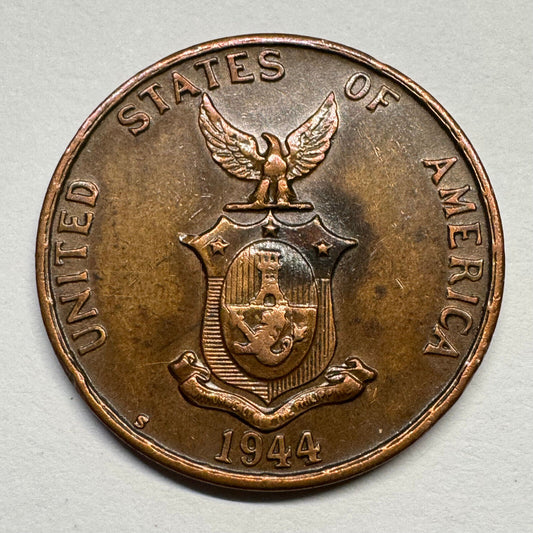 1944 Philippines 1 Centavo - Beautiful Coin - #B-058