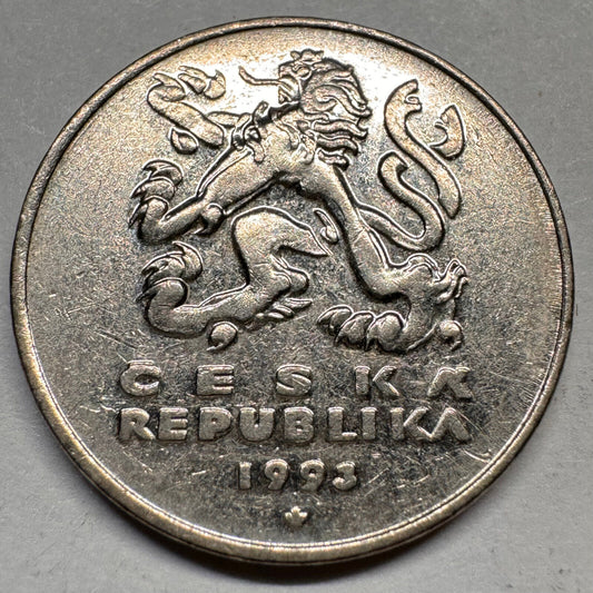 1993 Czech Republic 5 Korun - Beautiful Coin - #A-045