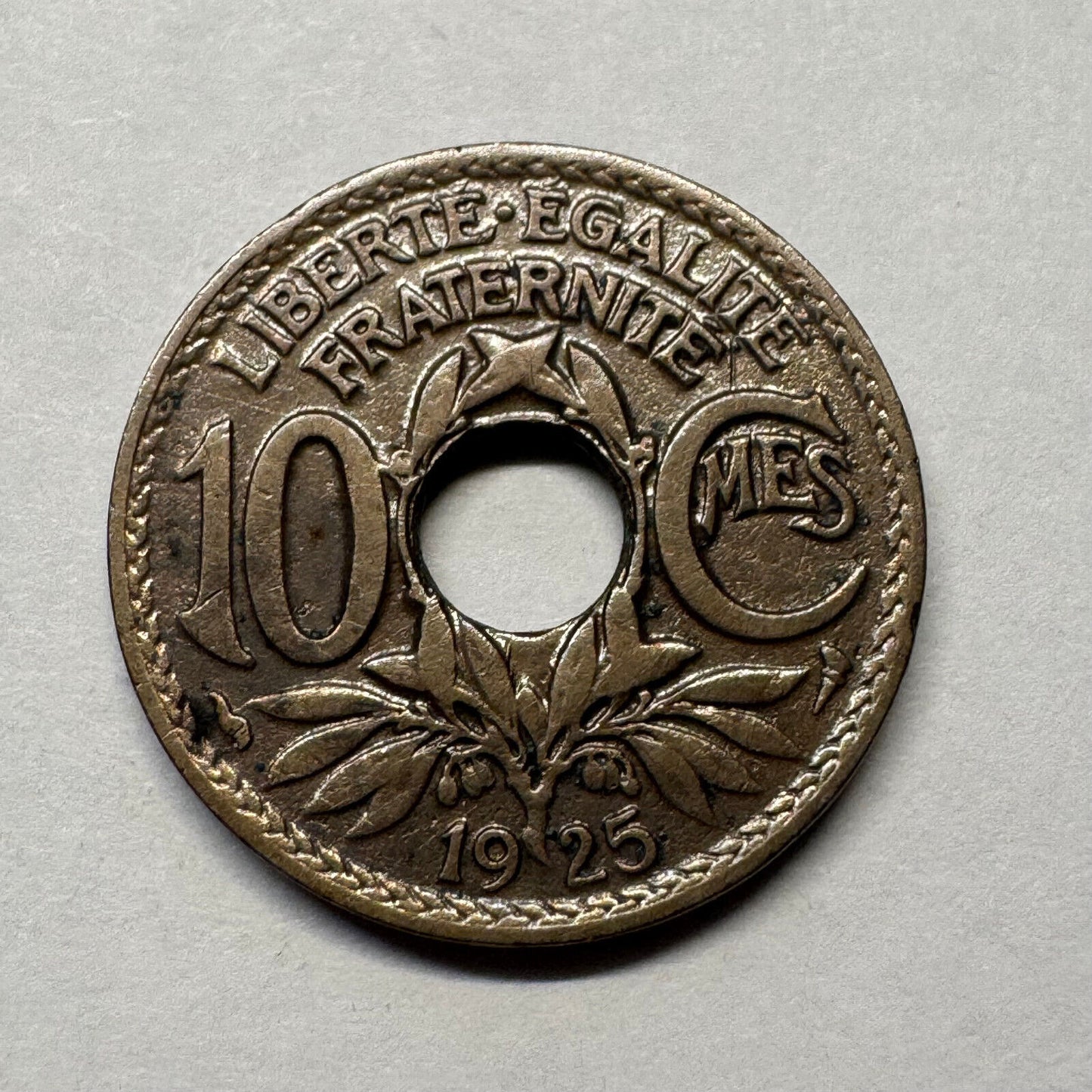 1925 France 10 Centimes - Beautiful Coin - #B-037