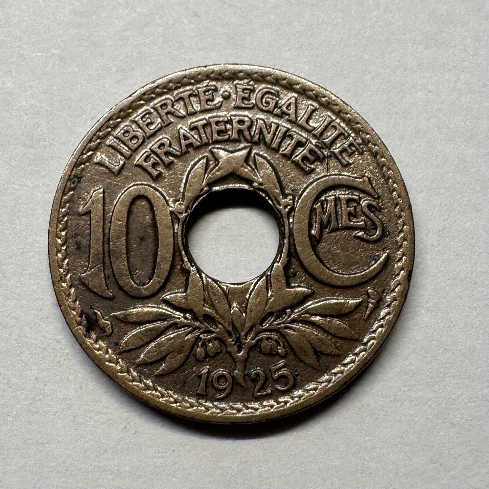 1925 France 10 Centimes - Beautiful Coin - #B-037