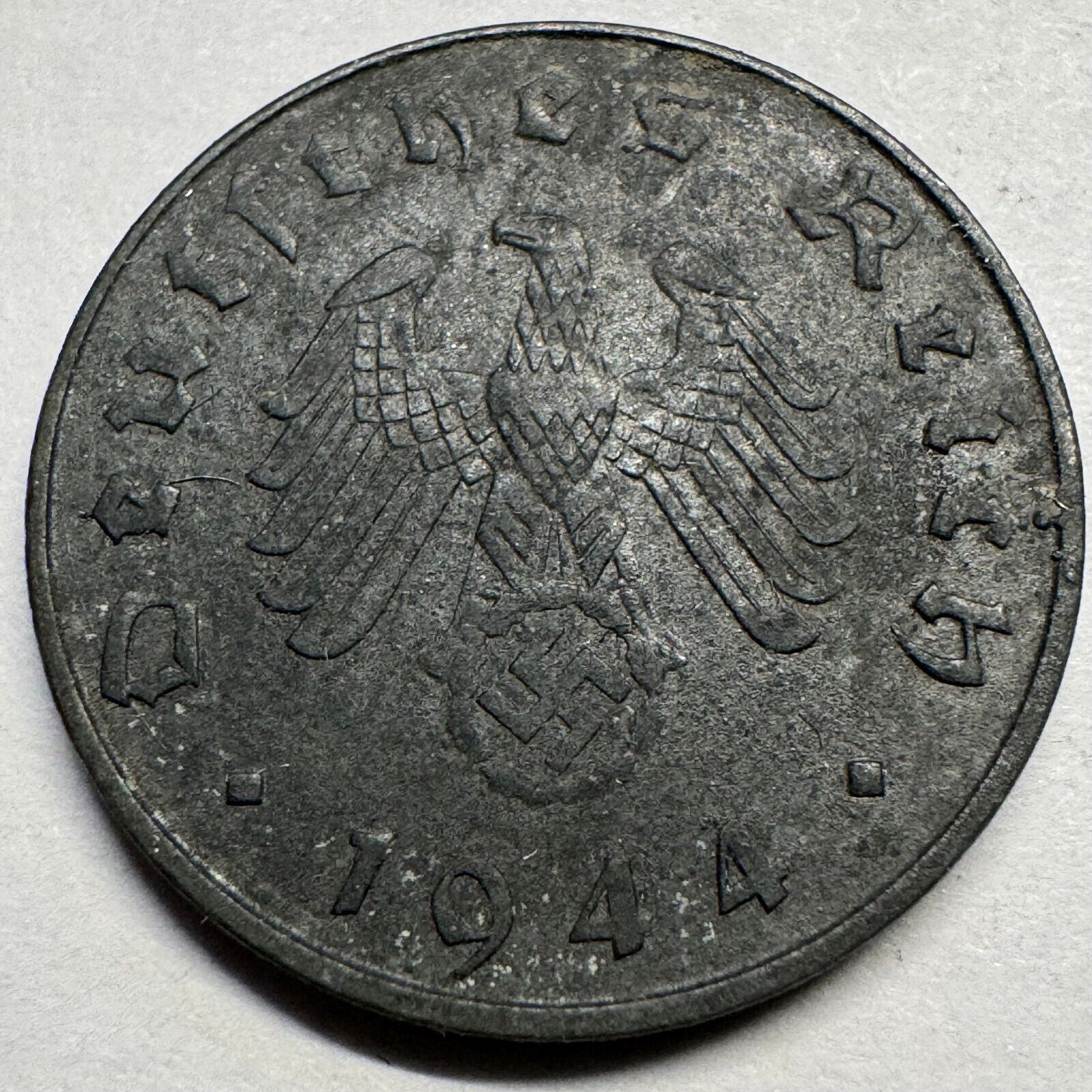 1944 Germany 10 Reichspfennig - Beautiful Coin - #A-087