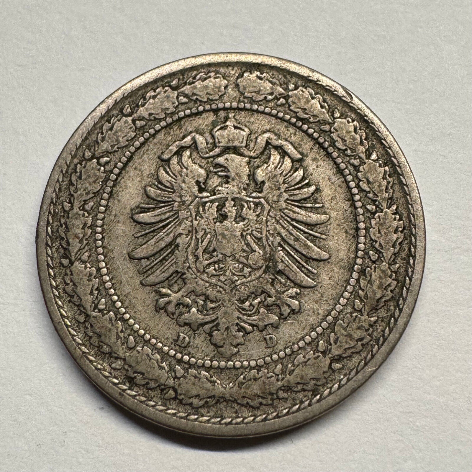 1887 Germany 20 Pfennig - D - Beautiful Coin - #B-057