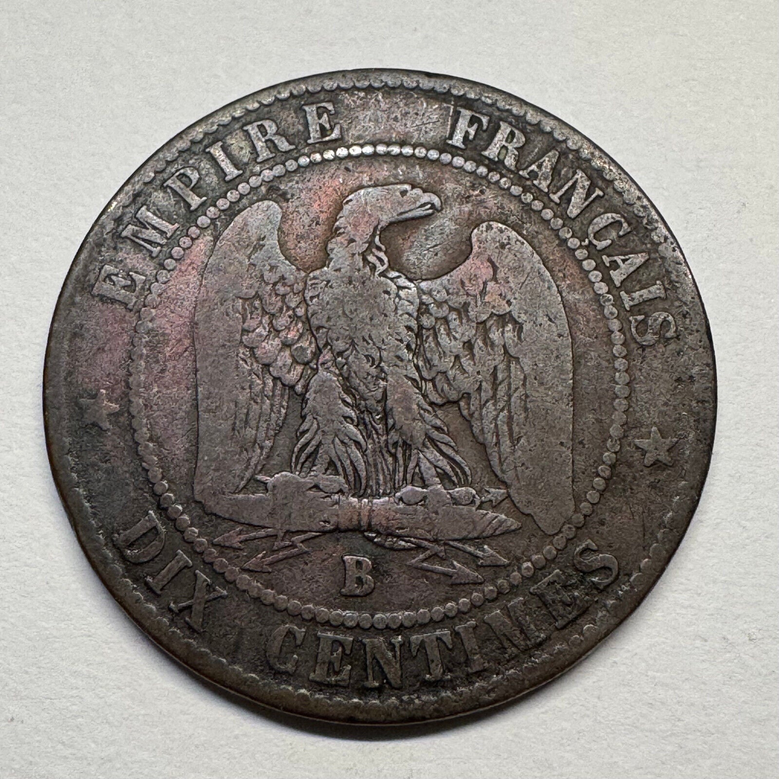 1856 France 10 Centimes - Beautiful Coin - #B-043