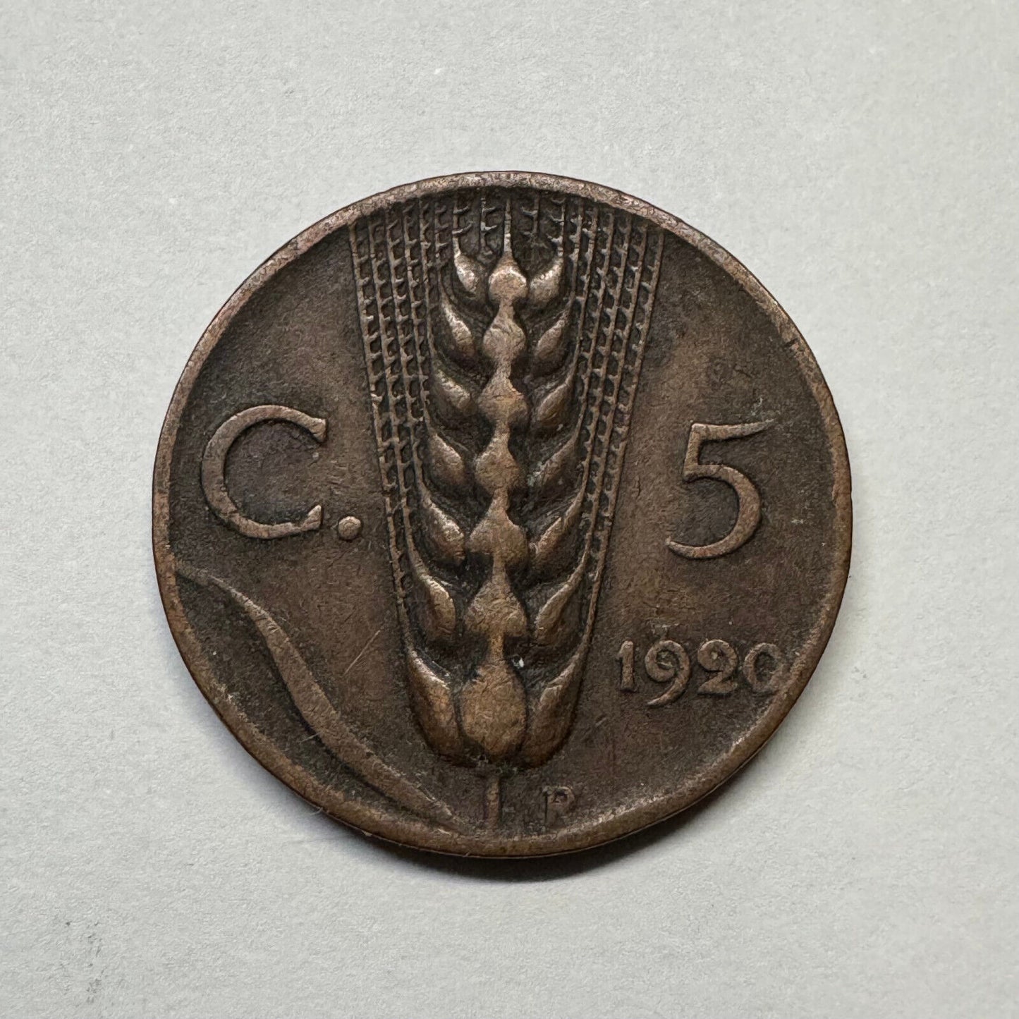 1920 Italy 5 Centesimi - Beautiful Coin - #B-056