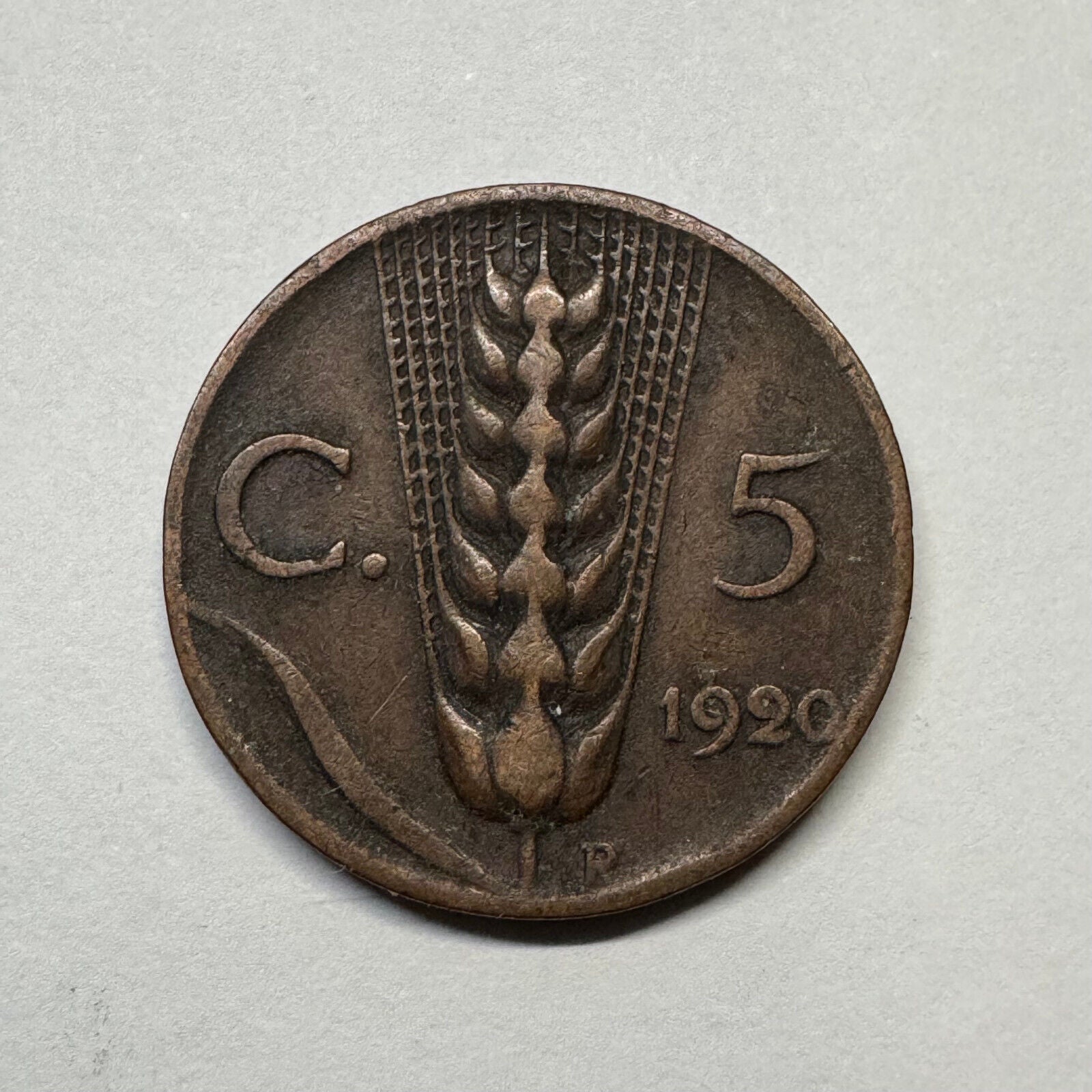 1920 Italy 5 Centesimi - Beautiful Coin - #B-056