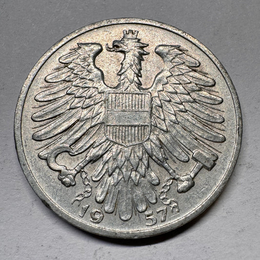 1957 Austria 1 Schilling - Beautiful Coin - #A-020