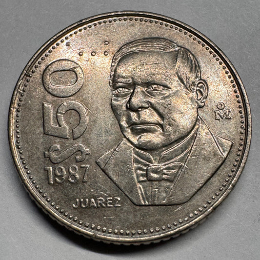 1987 Mexico 50 Pesos - Beautiful Coin - #A-052