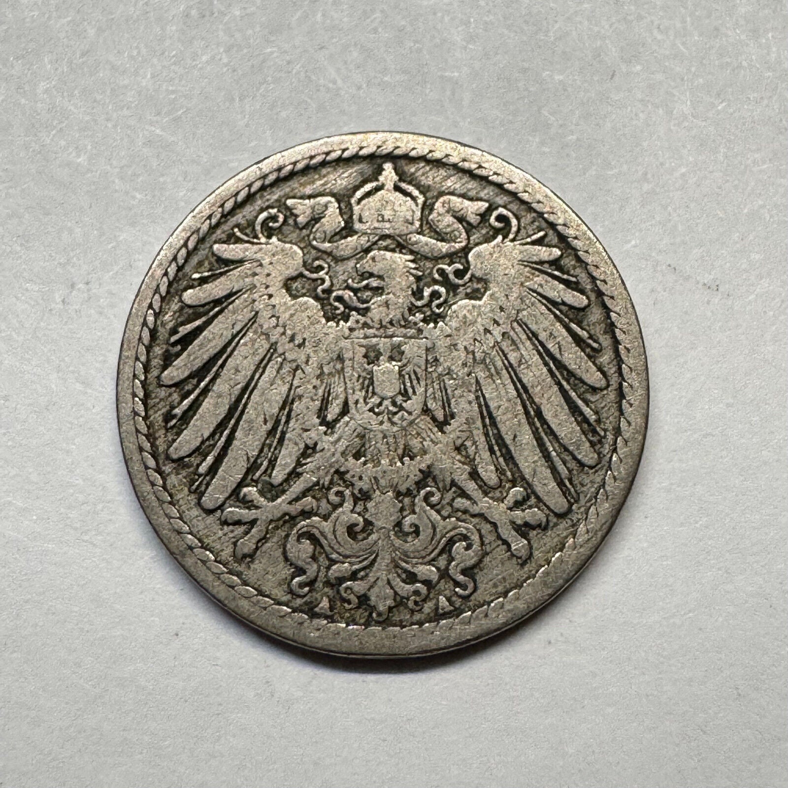 1890 Germany 5 Pfennig - Beautiful Coin - #A-098