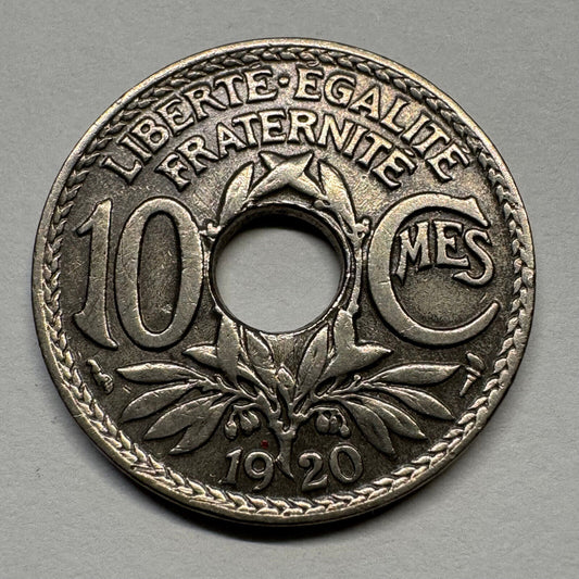 1920 France 10 Centimes - Beautiful Coin - #B-059
