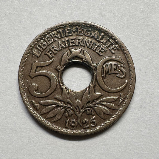 1925 France 5 Centimes - Beautiful Coin - #B-029